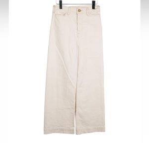 Goop G. Label Wide Leg Jeans off white tan flare